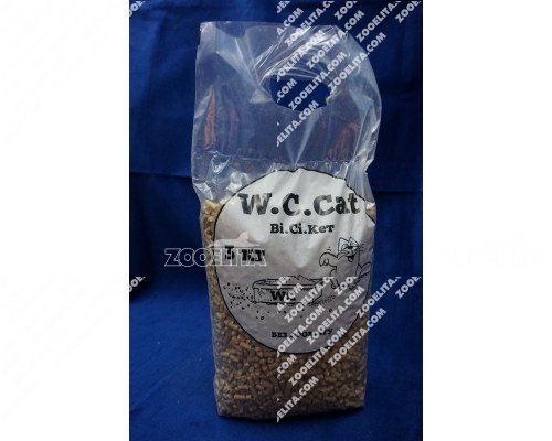 Древесный наполнитель для кошачьих лотков W. C. Cat 3 кг