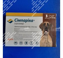 Симпарика для собак весом от 40 до 60 кг
