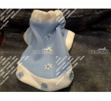 Флисовая кофта «Снегурочка» для собаки или кошки 