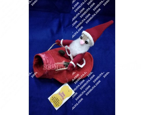Новогодний костюм-попона для собаки «Веселый Санта» 